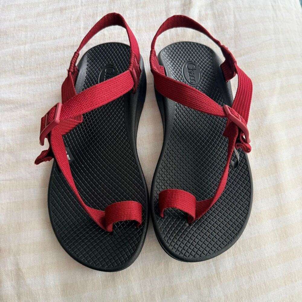 Chaco Women's Red and Black Sport Sandals